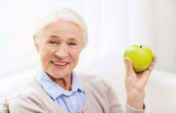 Older Patient With Apple
